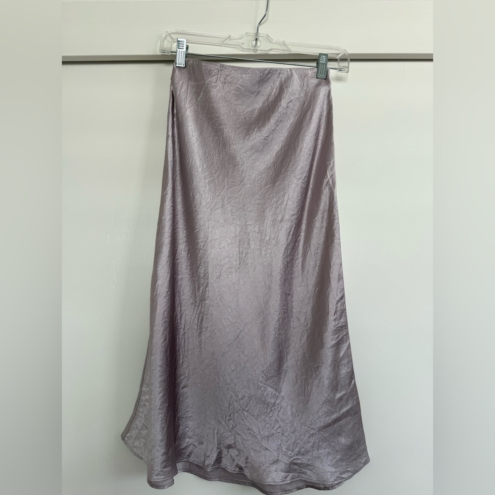 Aritzia Babaton Slip Satin Midi Skirt